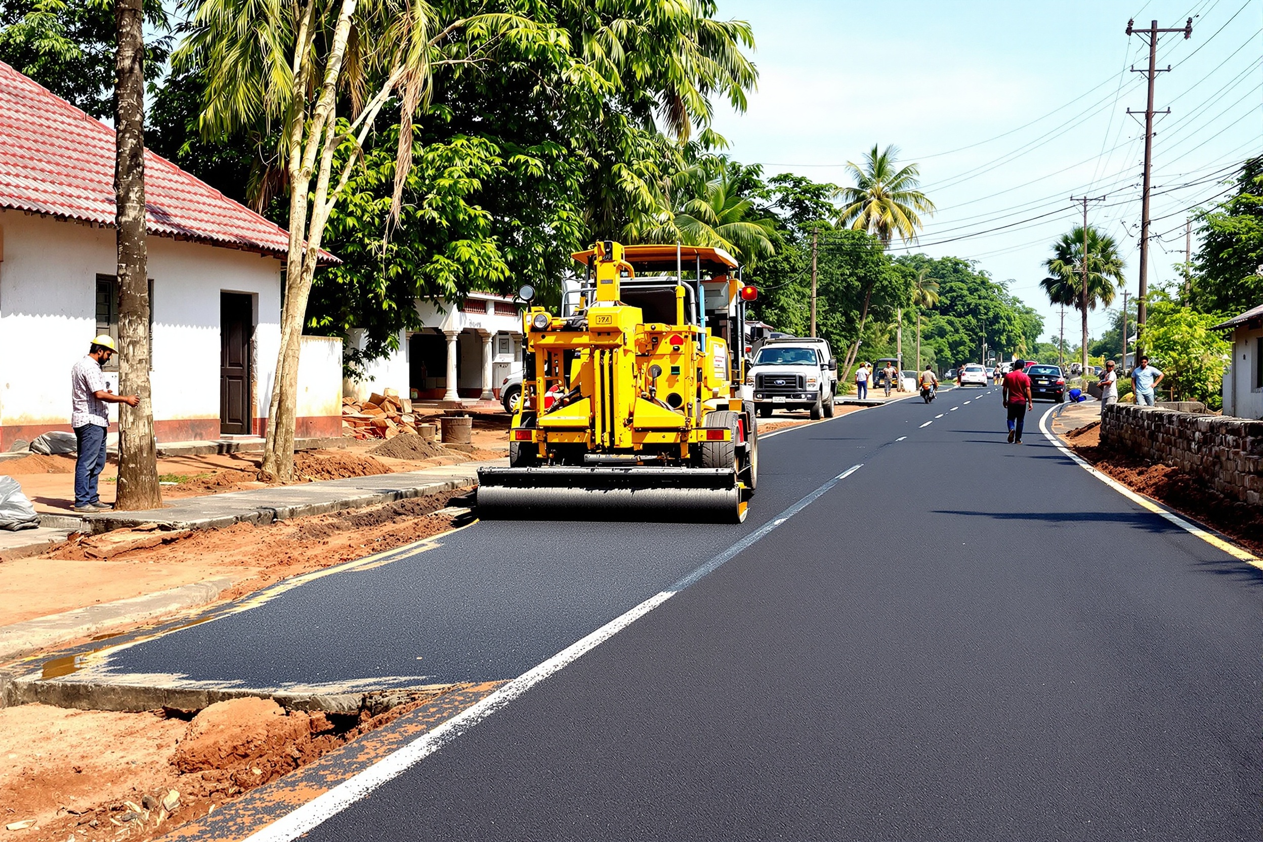 Road Tarring Works at Alancode Grama Panchayath, Malappuram